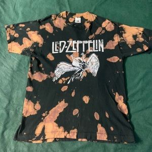 Large Tie (Bleach) Dye Led Zeppelin shirt